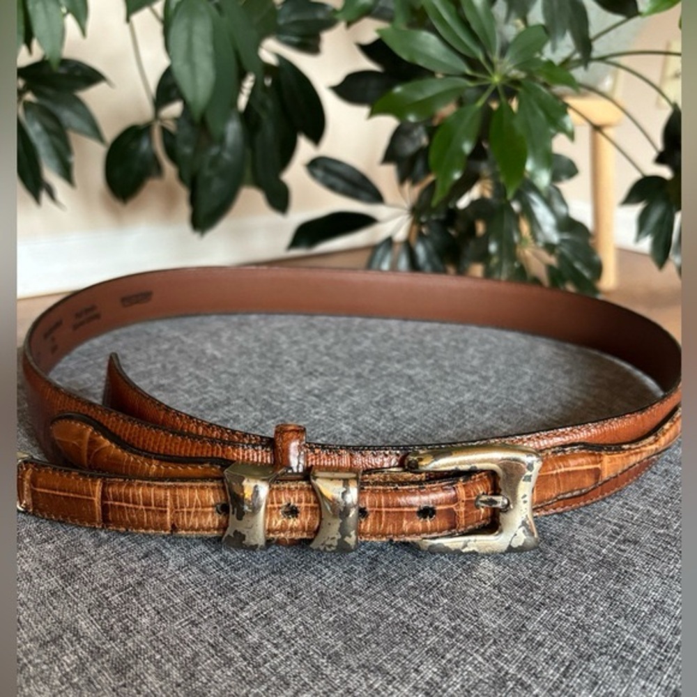 soldVintage Full Grain Leather Brighton Belt
